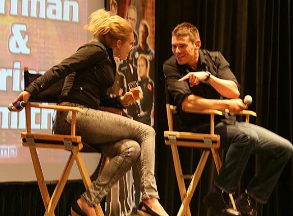 Alaina Huffman & Brian J. Smith of SGU enjoy MinCon!