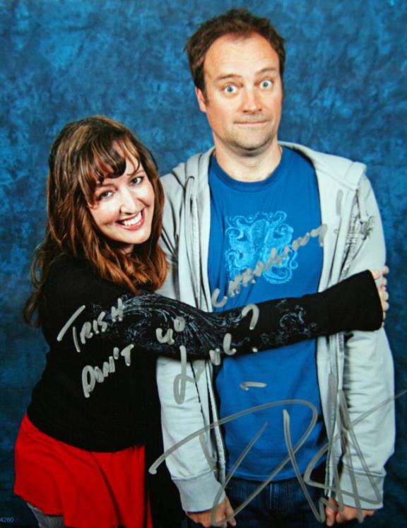 Whovian99 with David Hewlett at Mincon